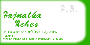 hajnalka mehes business card